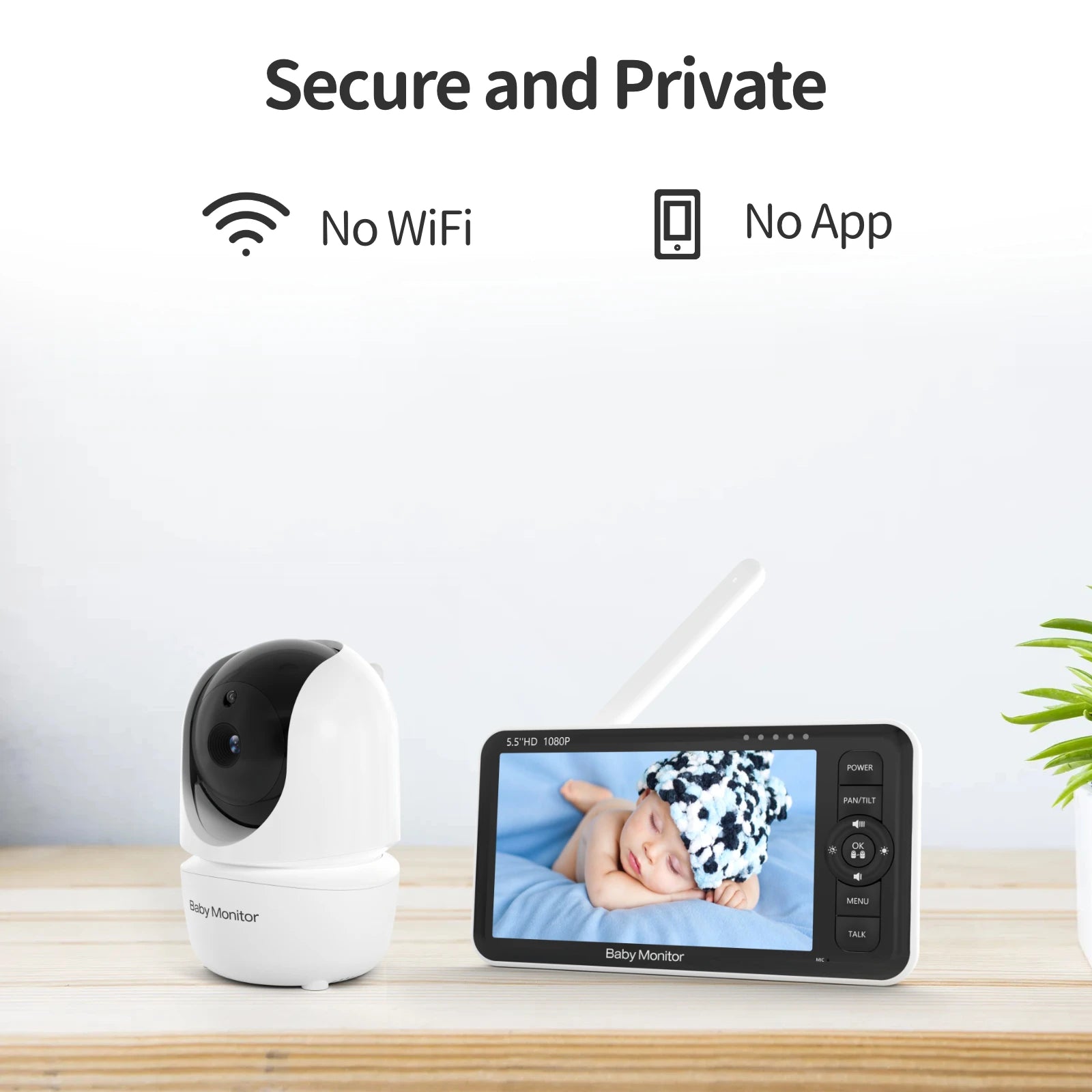 Premium Baby Monitor with HD Vision & Remote Control